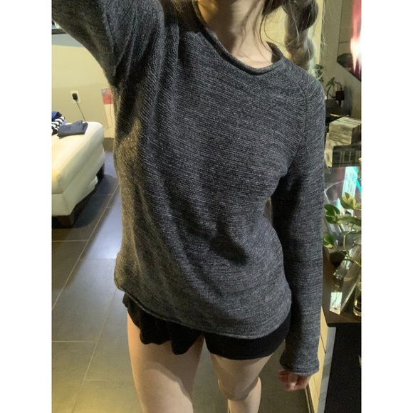 American Apparel Raglan Sleeve Gray Marled Sweater - Picture 6 of 11